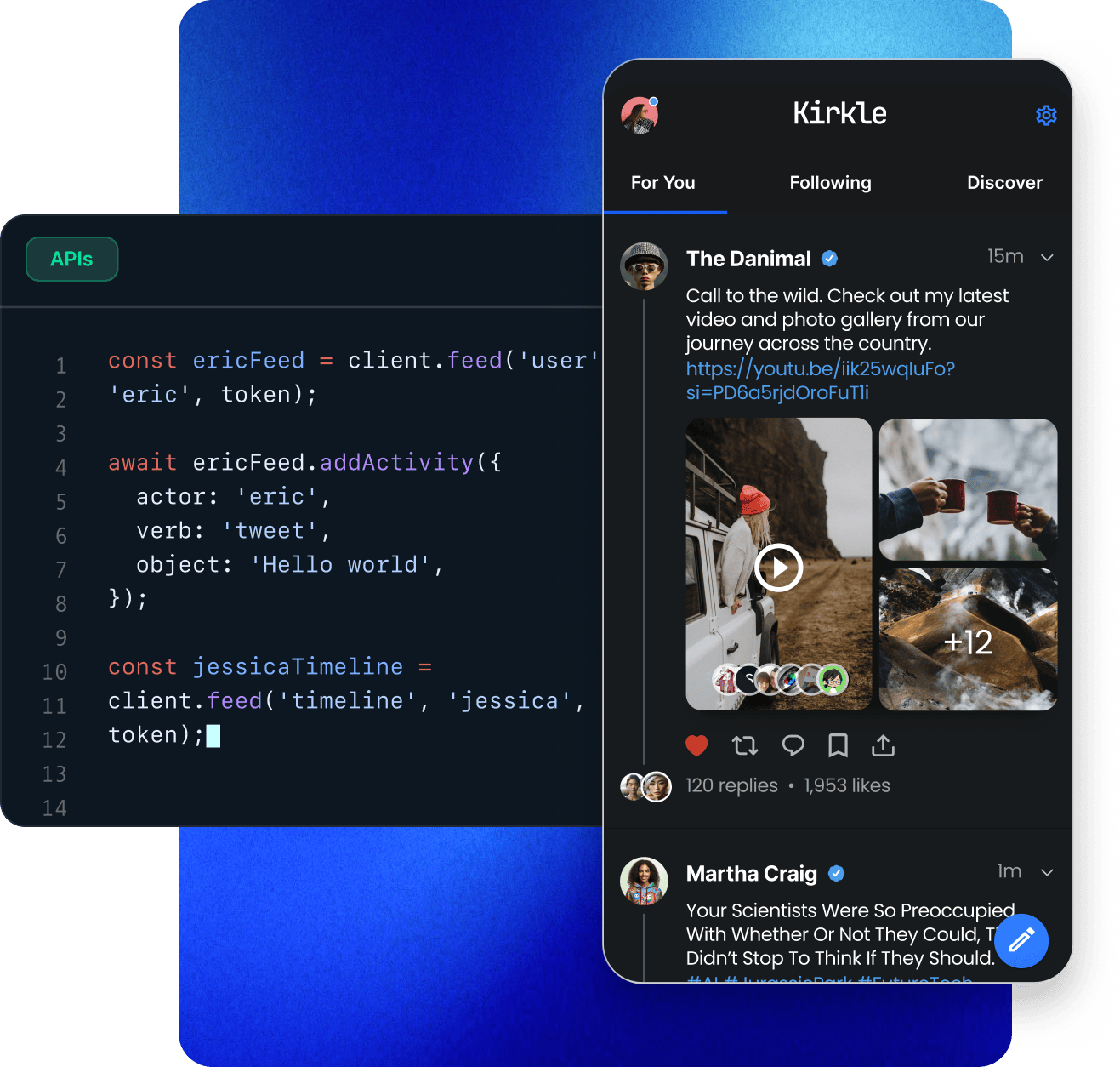 example of feeds sdk