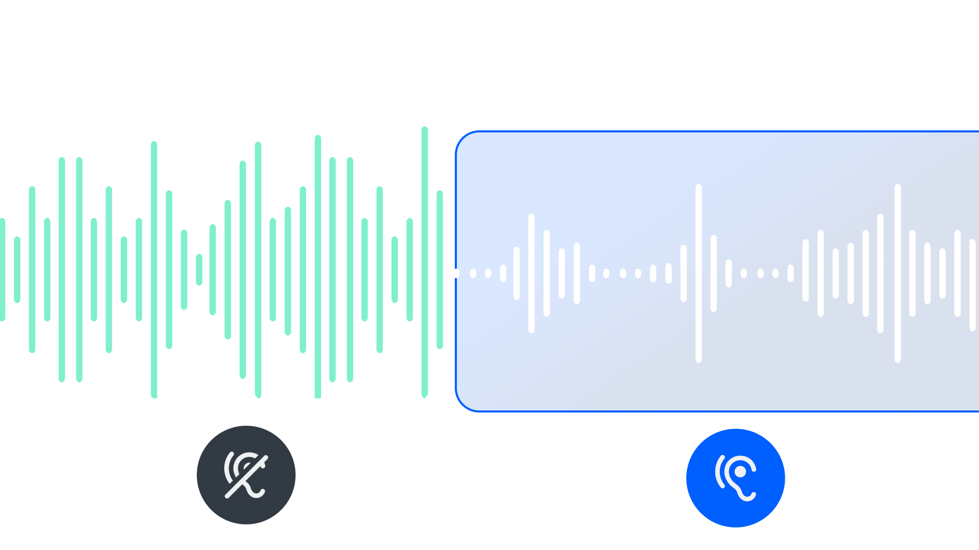 example of noise reduction during a call
